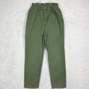 7 For All Mankind‎ Womens Jeans Boyfriend Crop High Waisted Denim Green 29